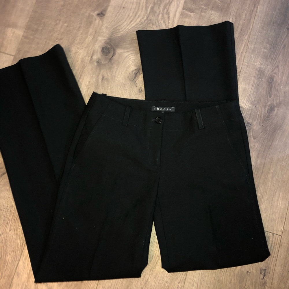 Theory Black Wool Dress Pants size 2
